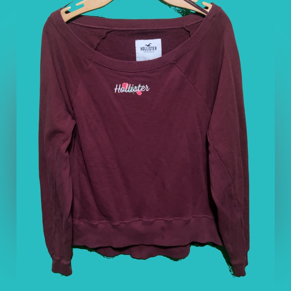 Hollister over the shoulder sweater
